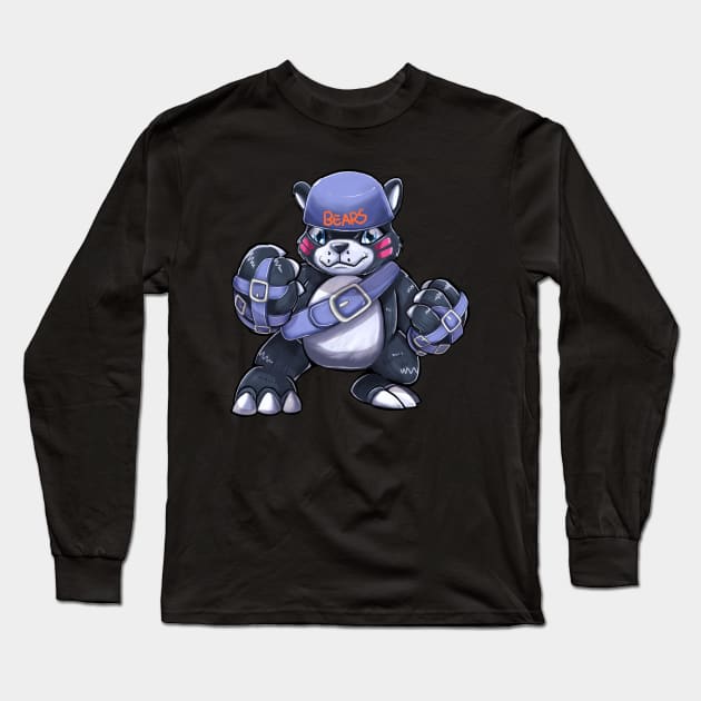 bearmon fanart Long Sleeve T-Shirt by DigiTeeshrit